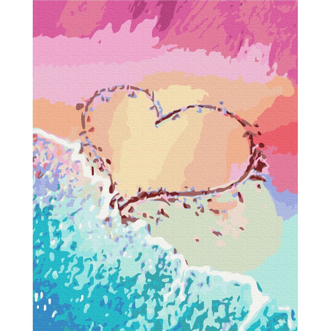 Картина по номерам Любовь на побережье Brushme 40x50 см разноцветная 000276700 - фото 1