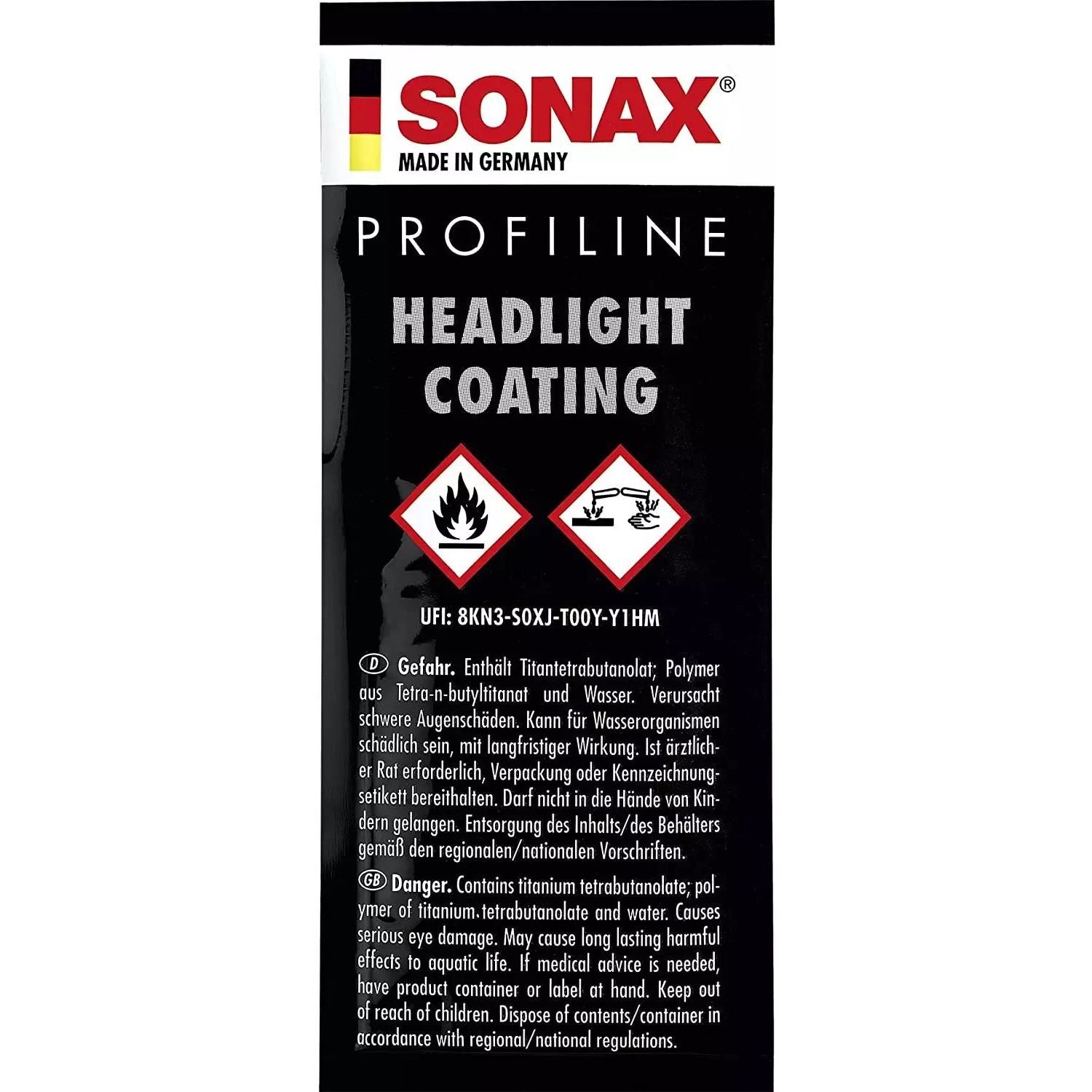 Керамическое защитное покрытие для фар Sonax Profiline, 5 мл, 10 шт. - фото 3
