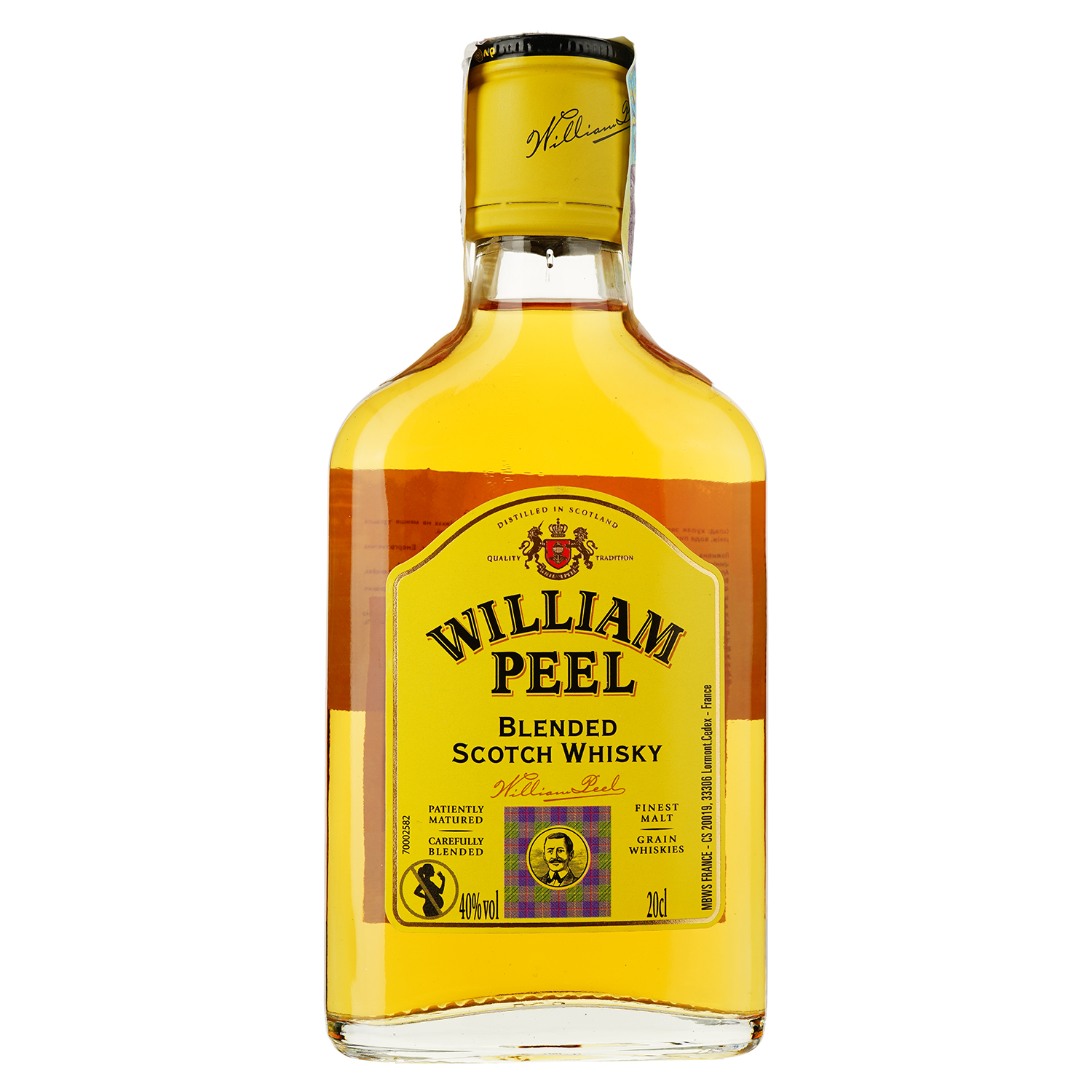 Виски William Peel Blended Scotch Whisky 40% 0.2 л - фото 1