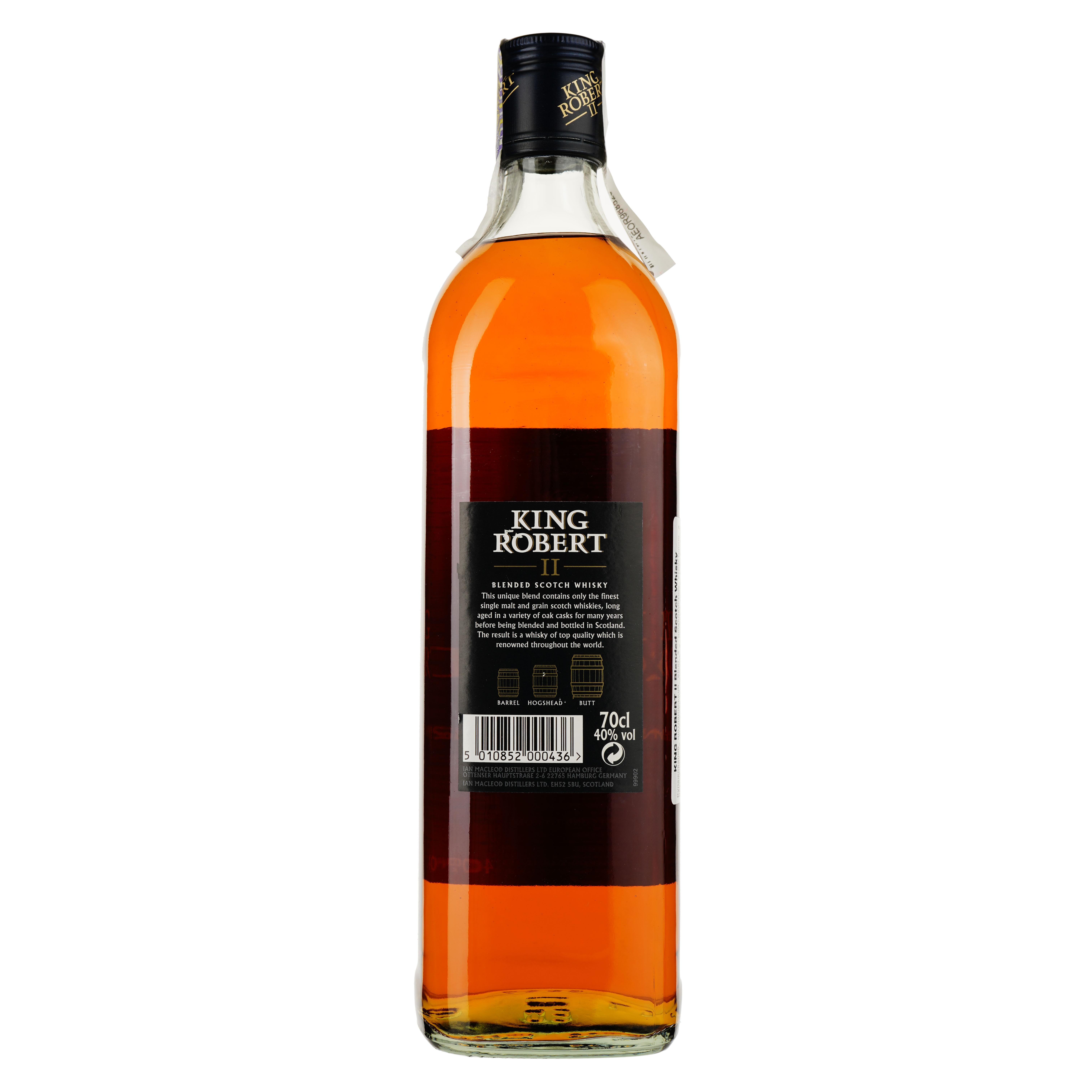 Віскі King Robert II Blended Scotch Whisky, 40%, 0,7 л - фото 3