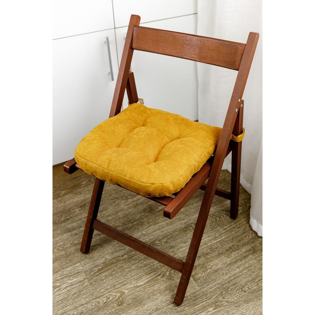 Подушка для стільця Прованс Luis 40х40 см гірчична (33798) - фото 1
