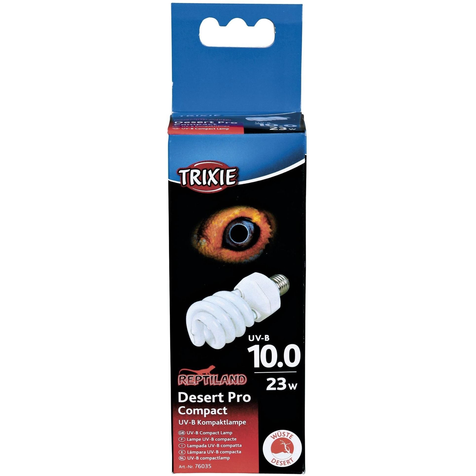 Лампа Trixie Desert Pro Compact 10.0 для тераріуму ультрафіолетова, 23 W, E27 - фото 2