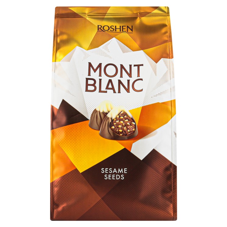 Цукерки Roshen Mont Blanc, з шоколадом та сезамом, 240 г (889194) - фото 1