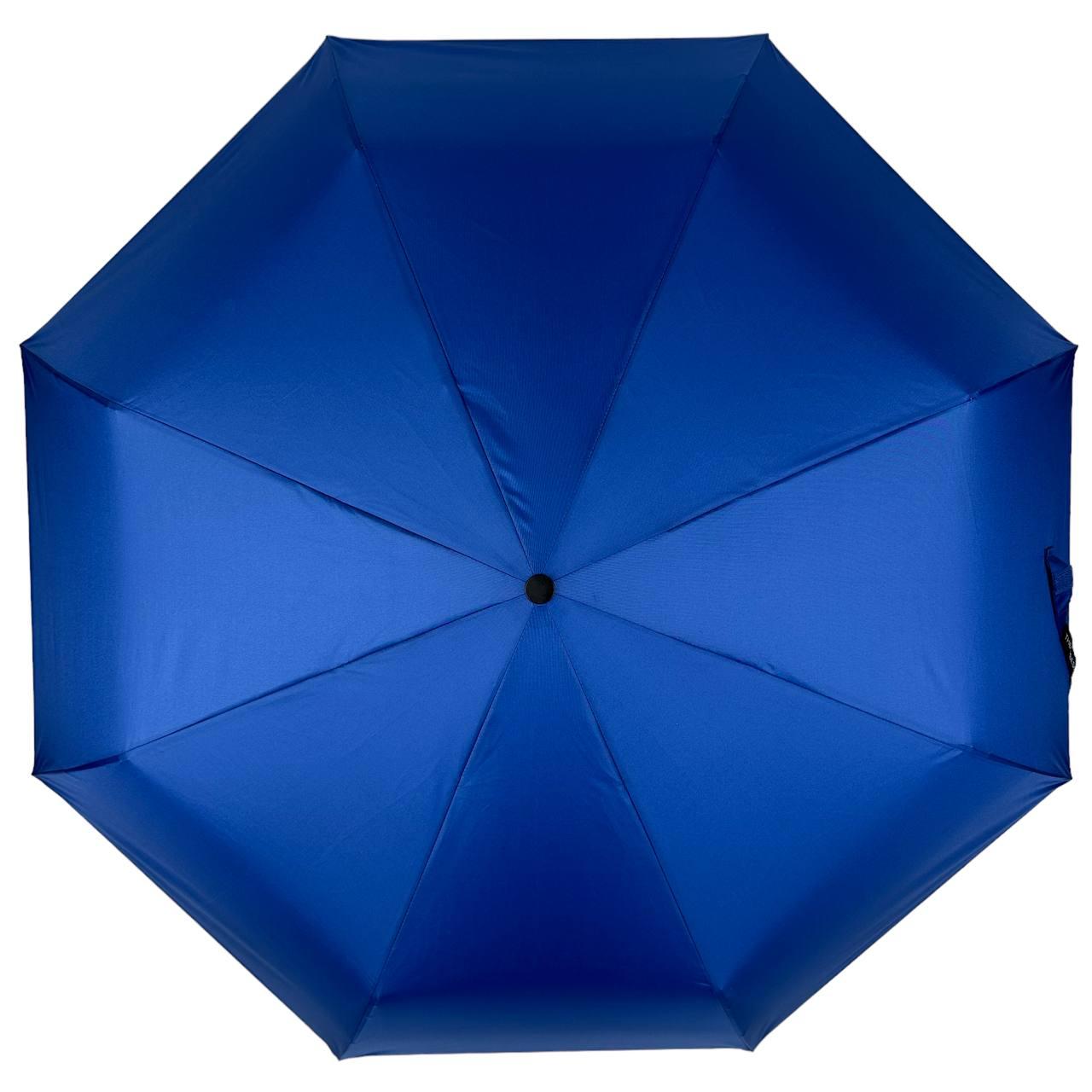 Жіноча складана парасолька механічна The Best 95 см синя - фото 3