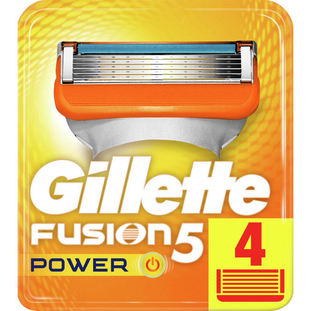 Сменные картриджи для бритья Gillette Fusion Power, 4 шт. - фото 1