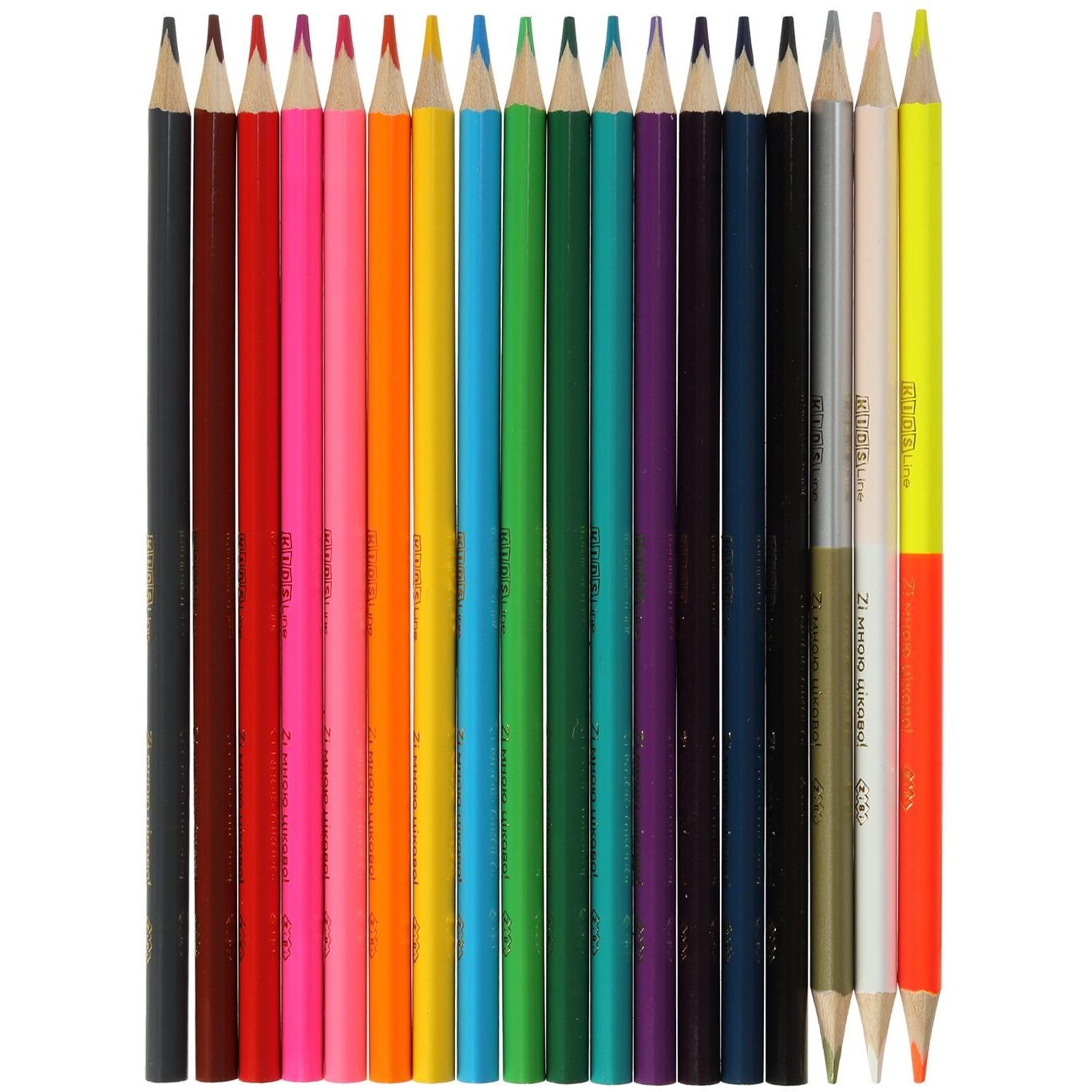 Олівці кольорові ZiBi Kids Line 18 шт. 21 колір (ZB.2441) - фото 2