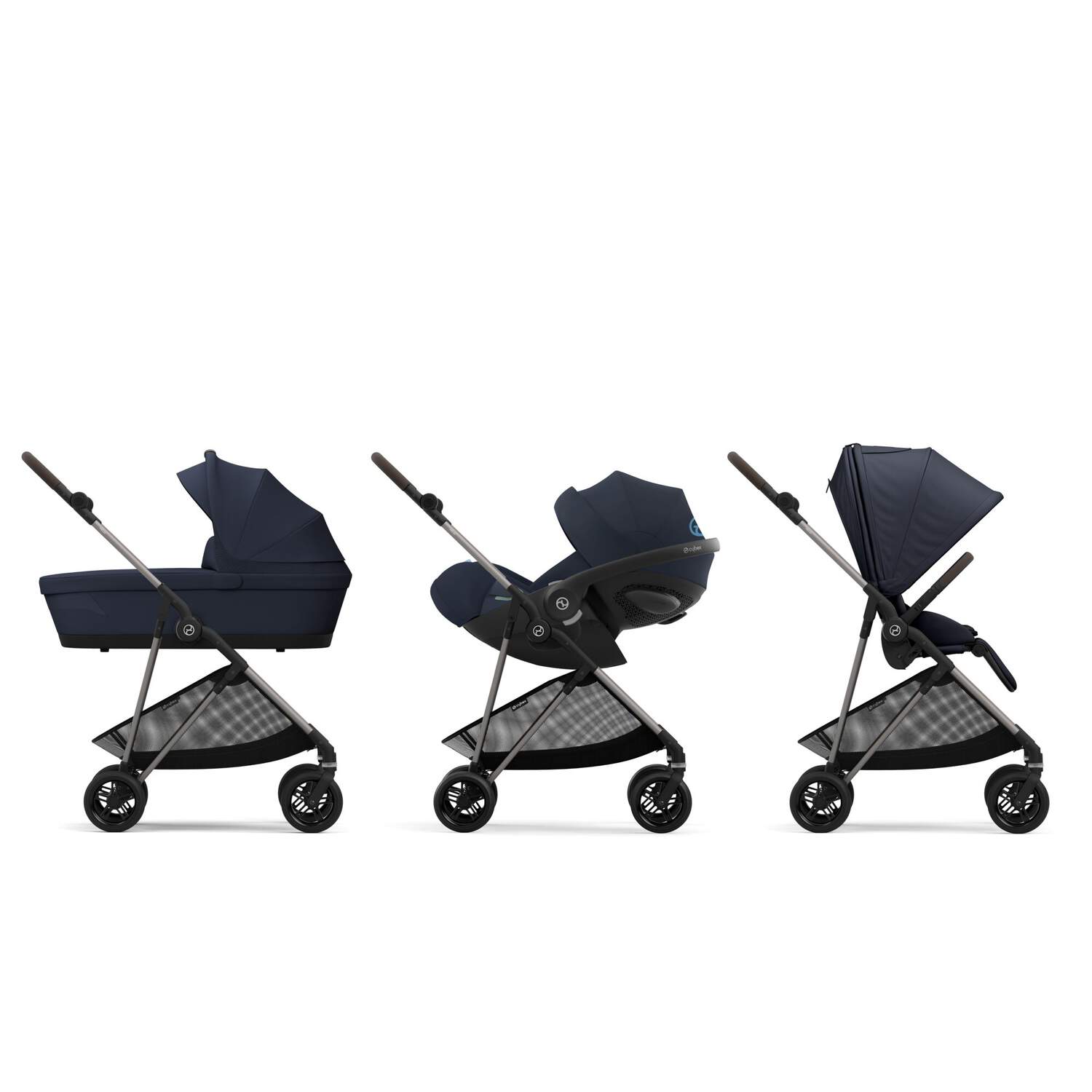 Коляска Cybex Melio Dark Blue - фото 7