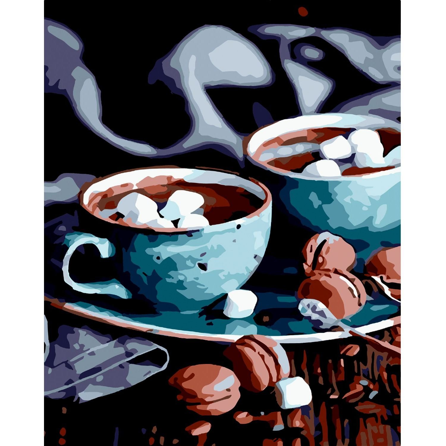 Картина по номерам ZiBi Art Line Кофе из маршмелов 40х50 см (ZB.64197) - фото 1