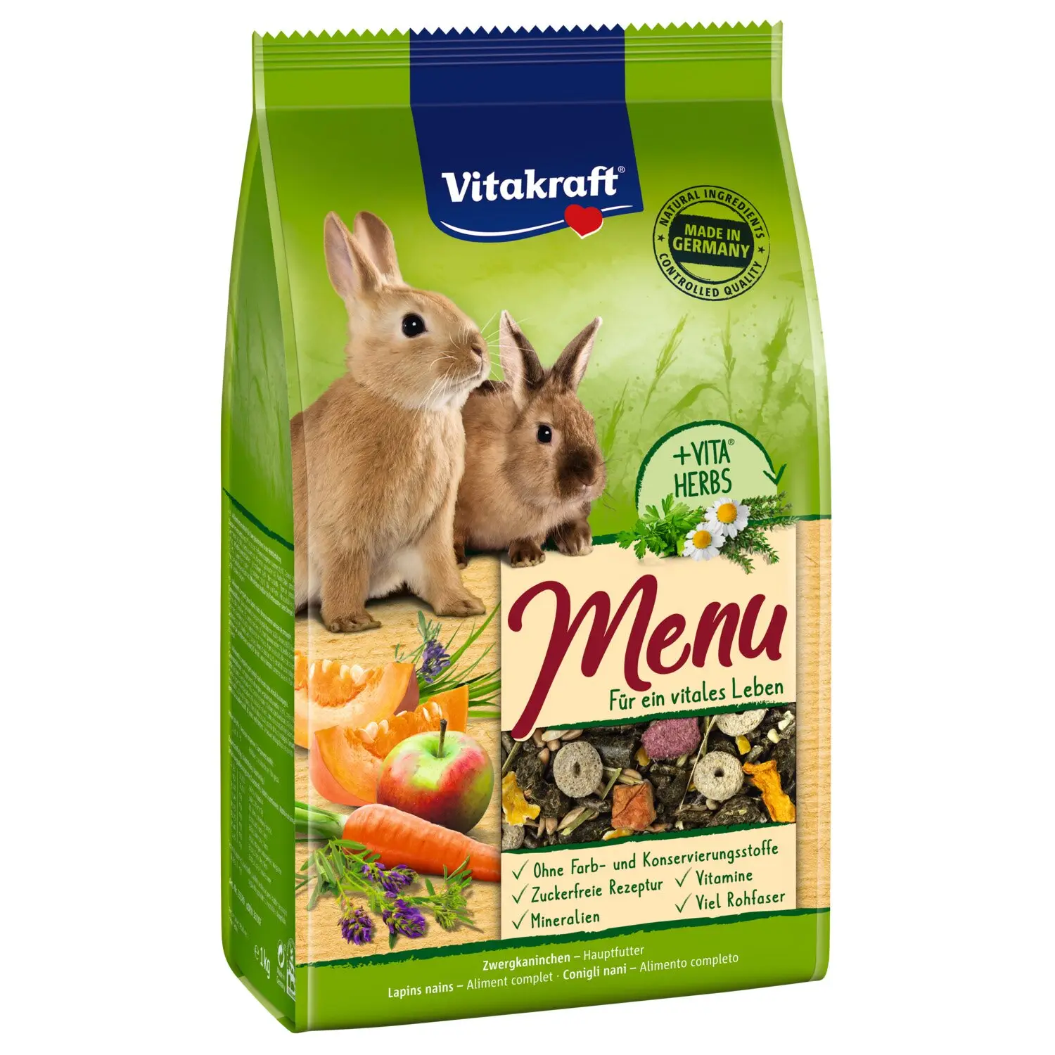 Корм для кроликів Vitakraft Premium Menu Vital, 3 кг (25542) - фото 1