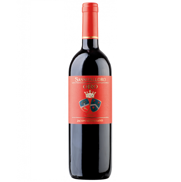 Вино Jacopo Biondi Santi Sassoalloro Oro, красное, сухое, 13,5%, 0,75 л - фото 1