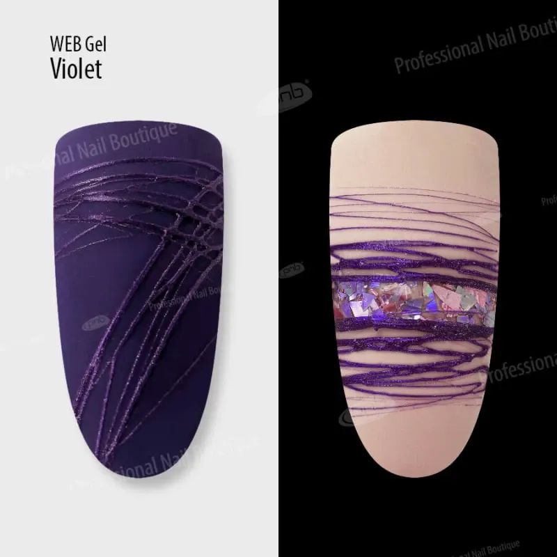 Гель павутинка PNB UV/LED Web Gel Violet 5 мл - фото 3