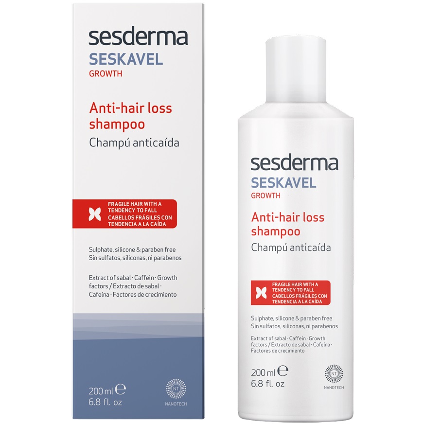 Шампунь Sesderma Seskavel Growth Anti-hair loss против выпадения волос, 200 мл - фото 1