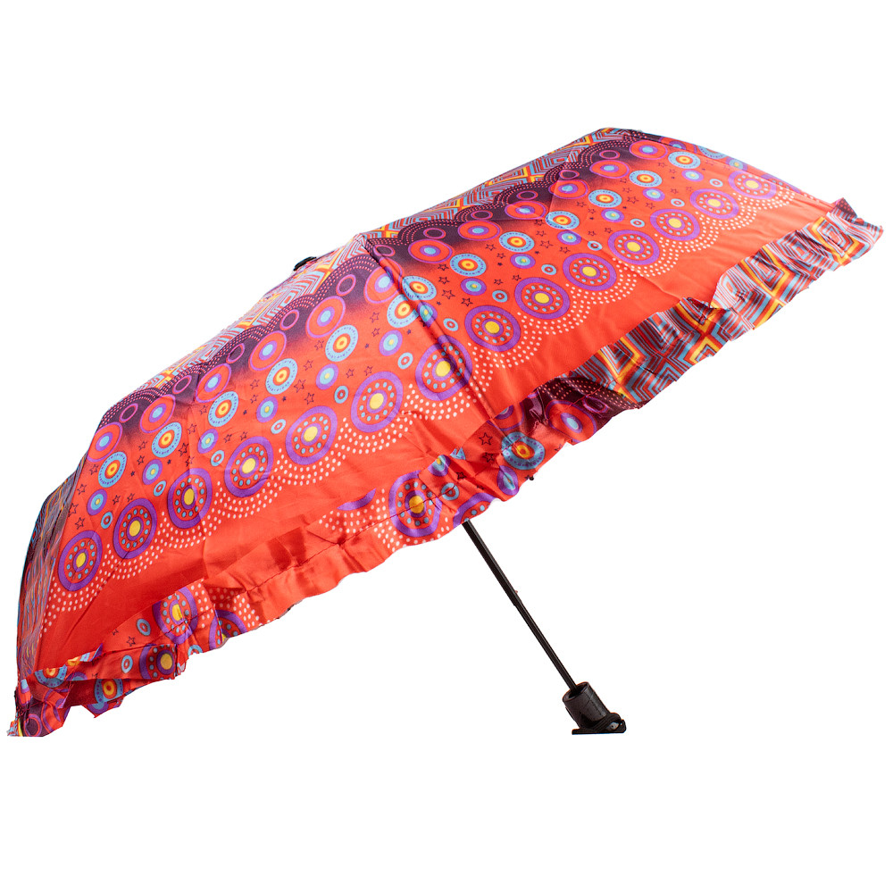 Женский складной зонтик полуавтомат Eterno 98 см красный - фото 2