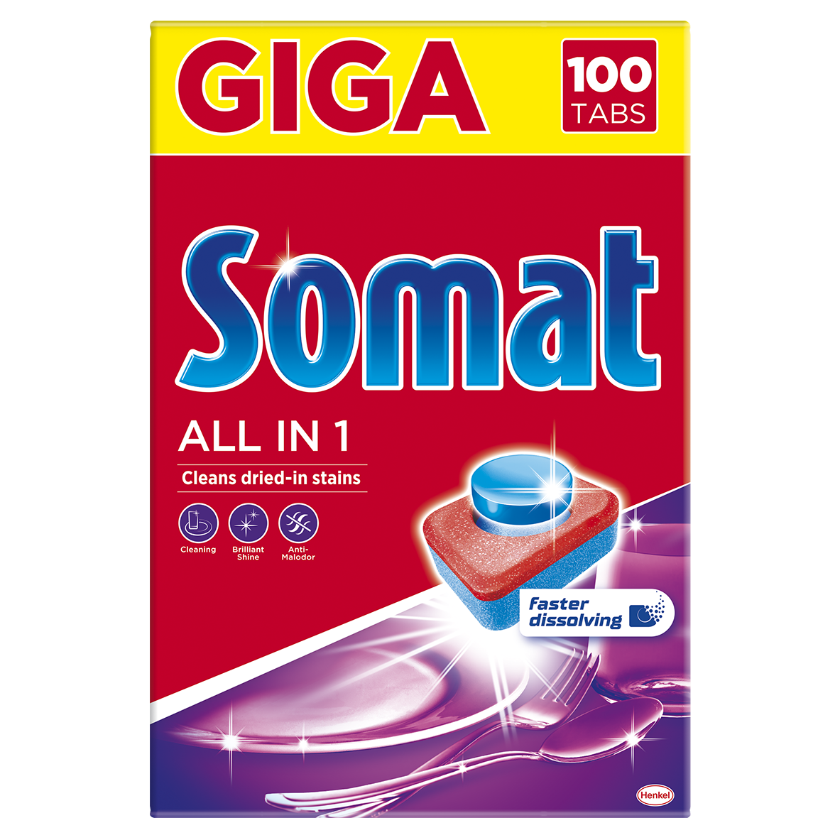 Таблетки для посудомоечных машин Somat All in 1, 100 шт. (708913) - фото 1