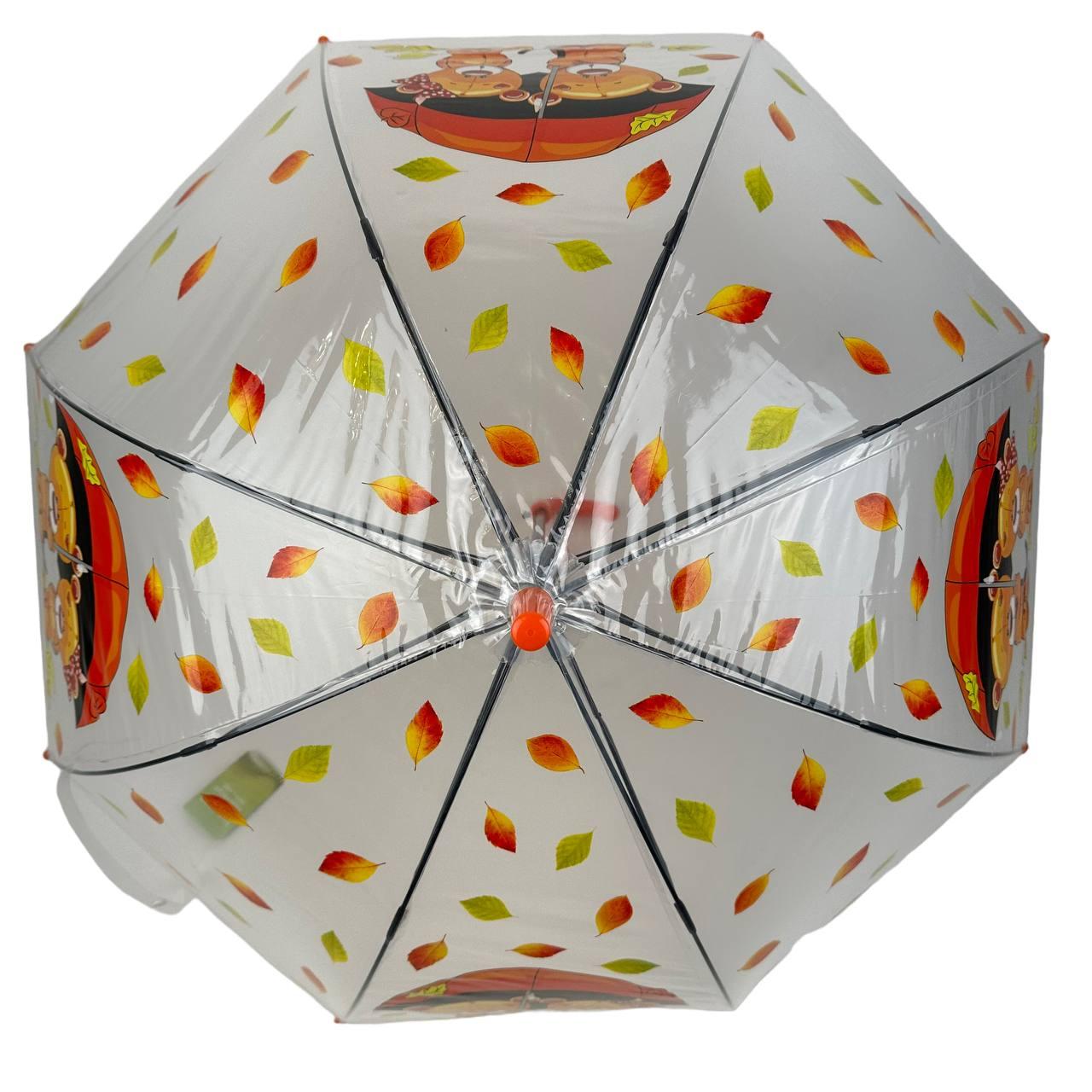 Детский зонт-трость полуавтомат Rain 75 см разноцветный - фото 4