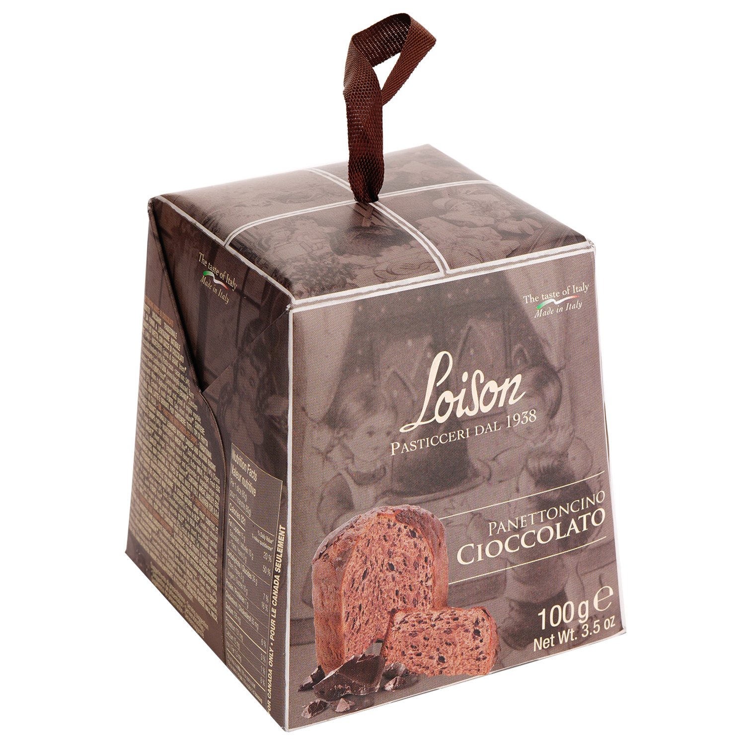 Кекс Loison Panettoncino Cioccolato шоколадний 100 г (798644) - фото 1