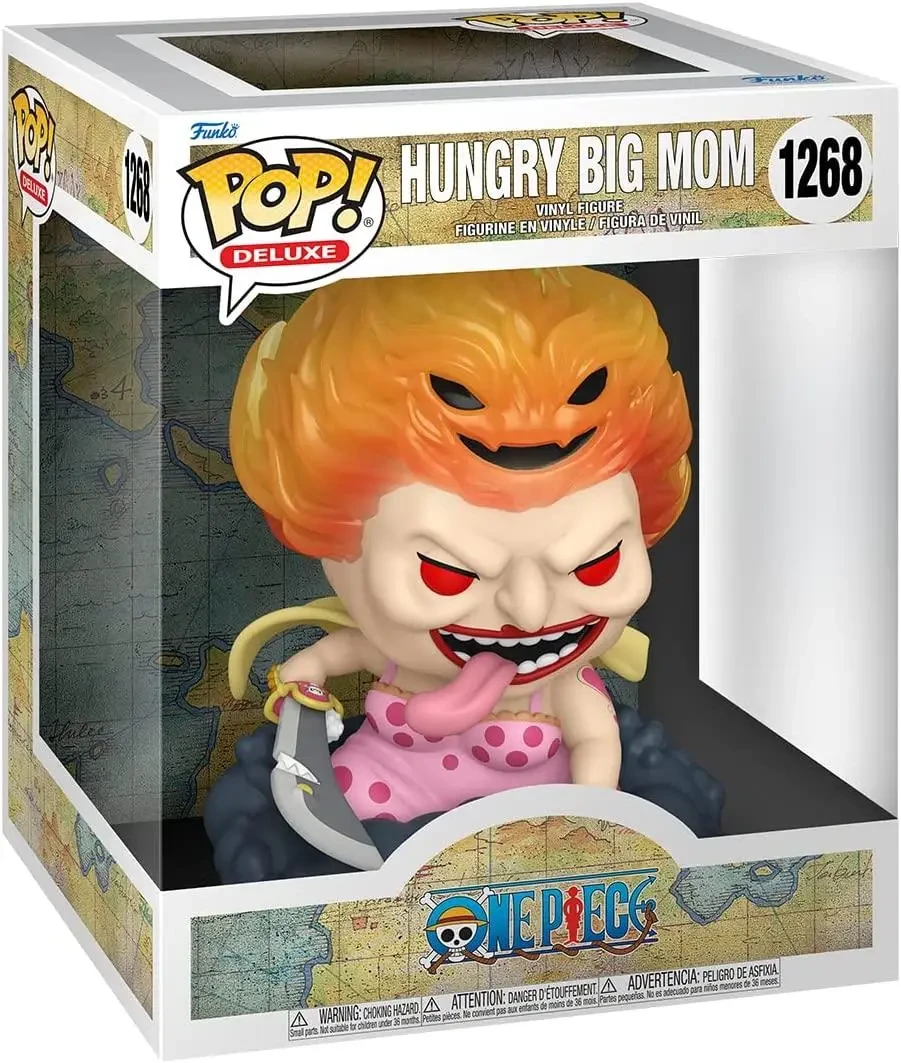 Фигурка Funko Pop Deluxe Фанк Поп One Piece Hungry Big Mom Ван Пис Голодная мамочка 15 см OP HBM 1268 - фото 3