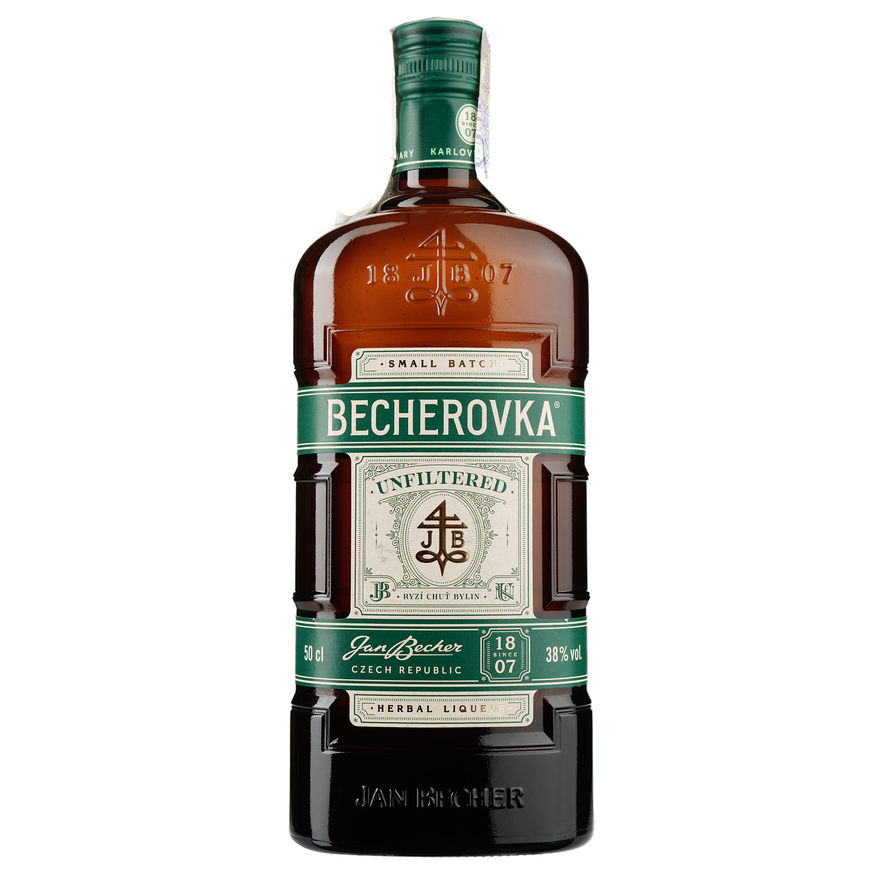 Настоянка лікерна Becherovka Unfiltered, 38%, 0,5 л (820197) - фото 1