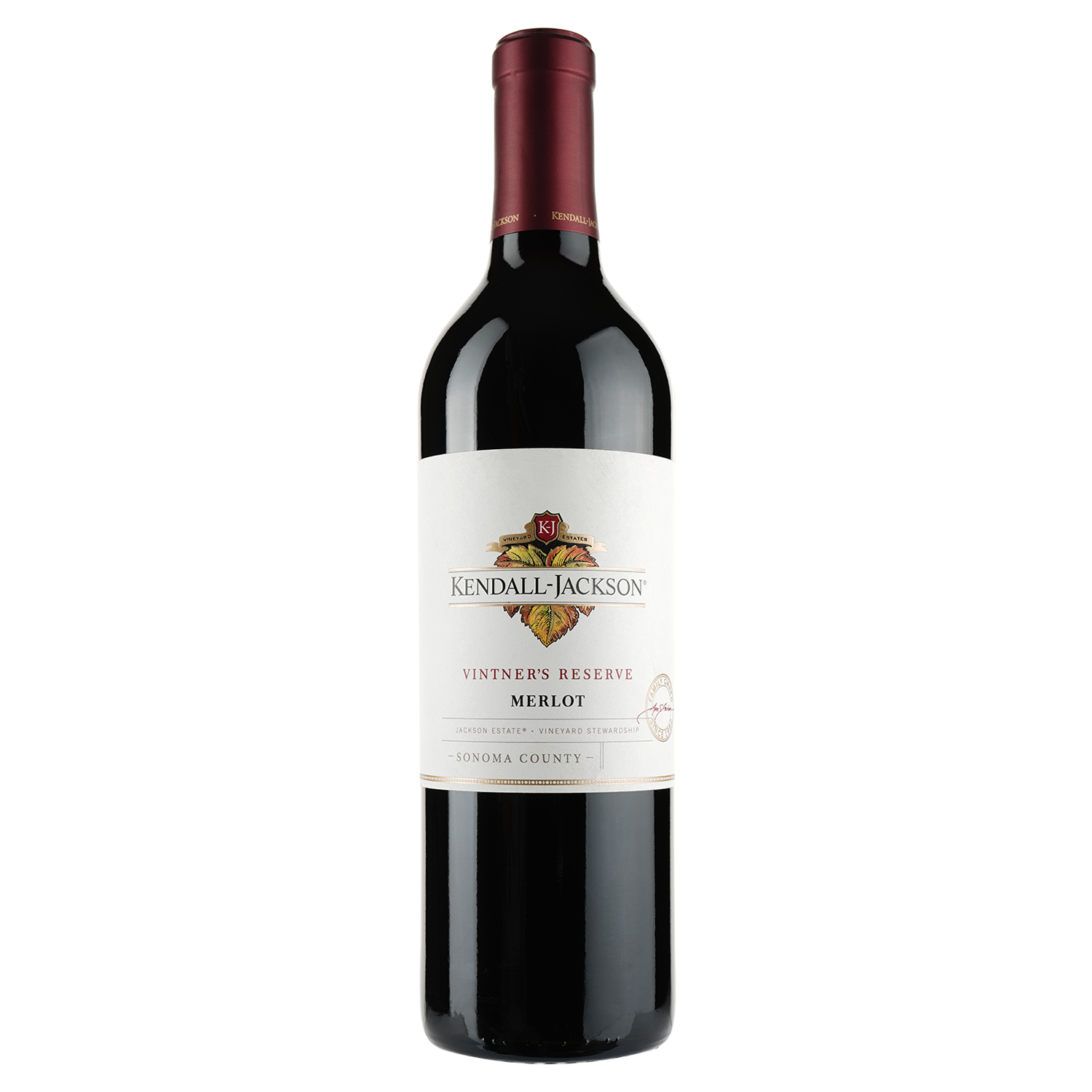 Вино Kendall-Jackson Vintner's Reserve Merlot Sonoma, красное, сухое, 13,5%, 0,75 л - фото 1