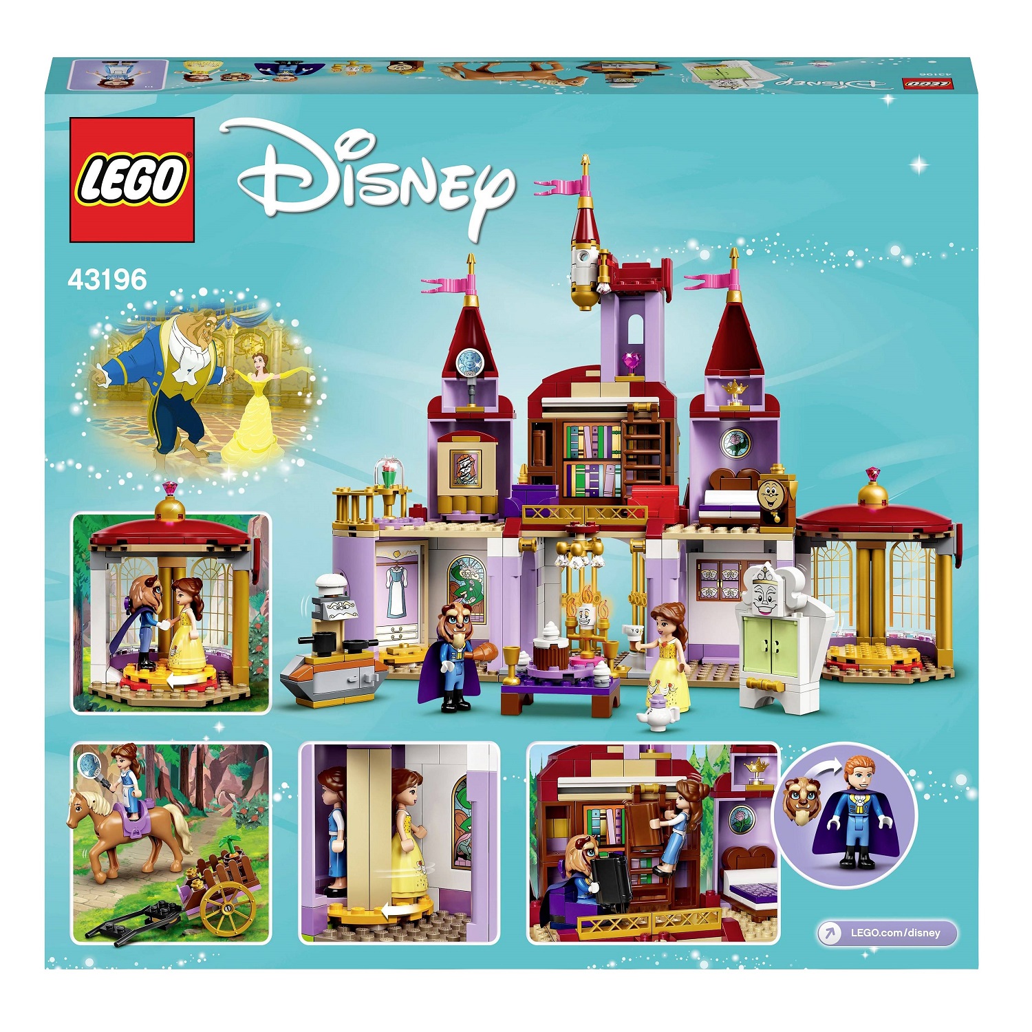 Конструктор LEGO Disney Princess Замок Белль і Чудовиська, 505 деталей (43196) - фото 2