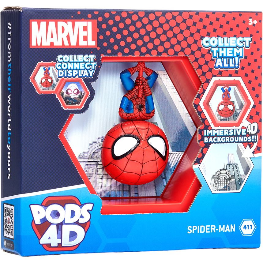Коллекционная фигурка WOW! Pods 4D Марвел Человек-паук (MVL-1038-13) - фото 1
