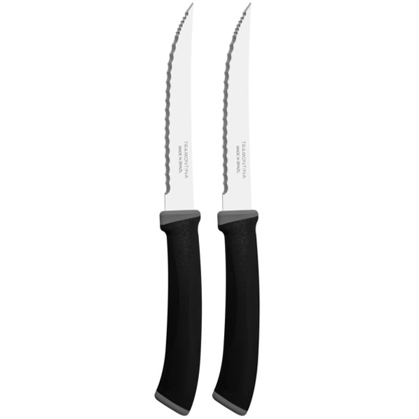 Набір ножів Tramontina Felice для стейків, зубчатий, чорний, 12,7 см (23492/205) - фото 1