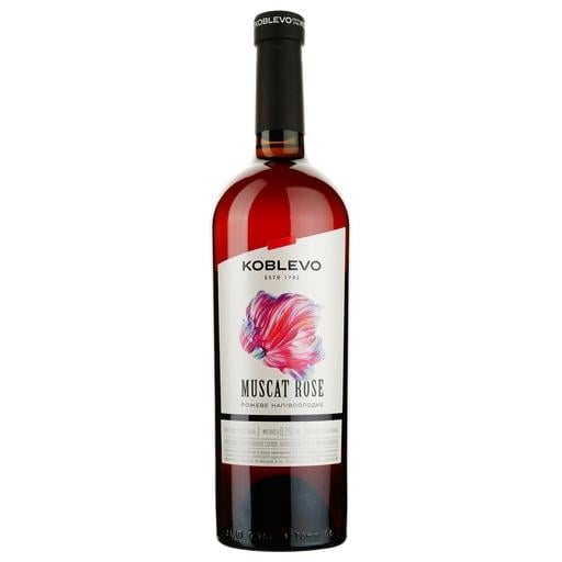Вино Koblevo Muscat Rose рожеве напівсолодке 0.75 л (257829) - фото 1