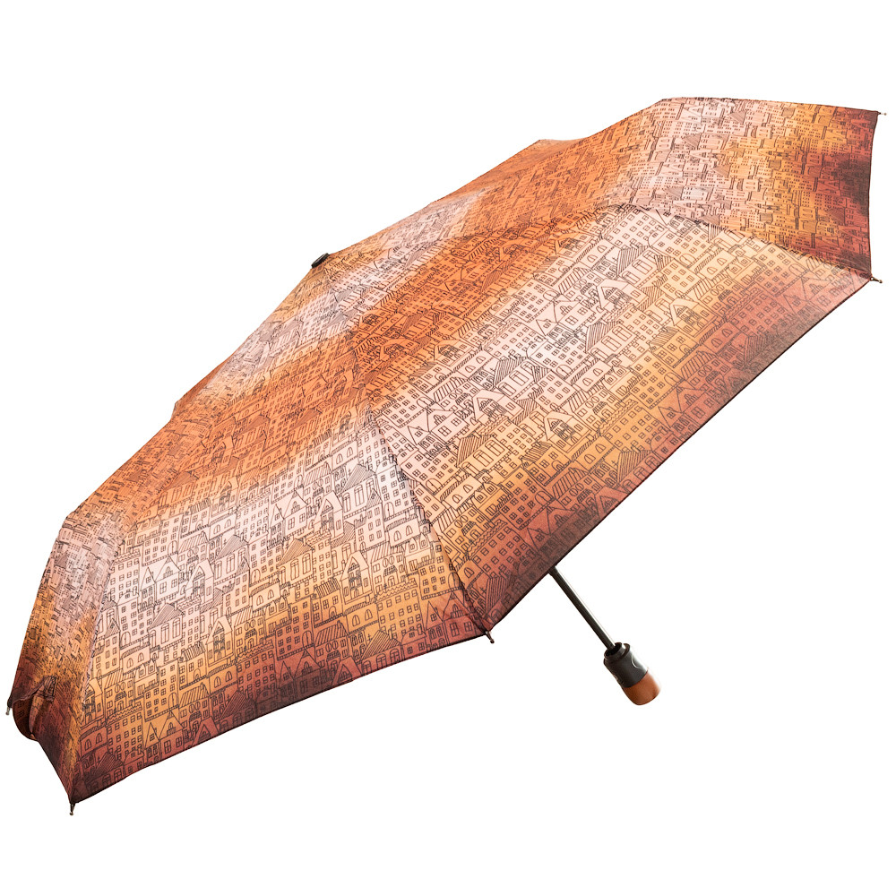 Женский складной зонтик полный автомат Airton 98 см коричневый - фото 2
