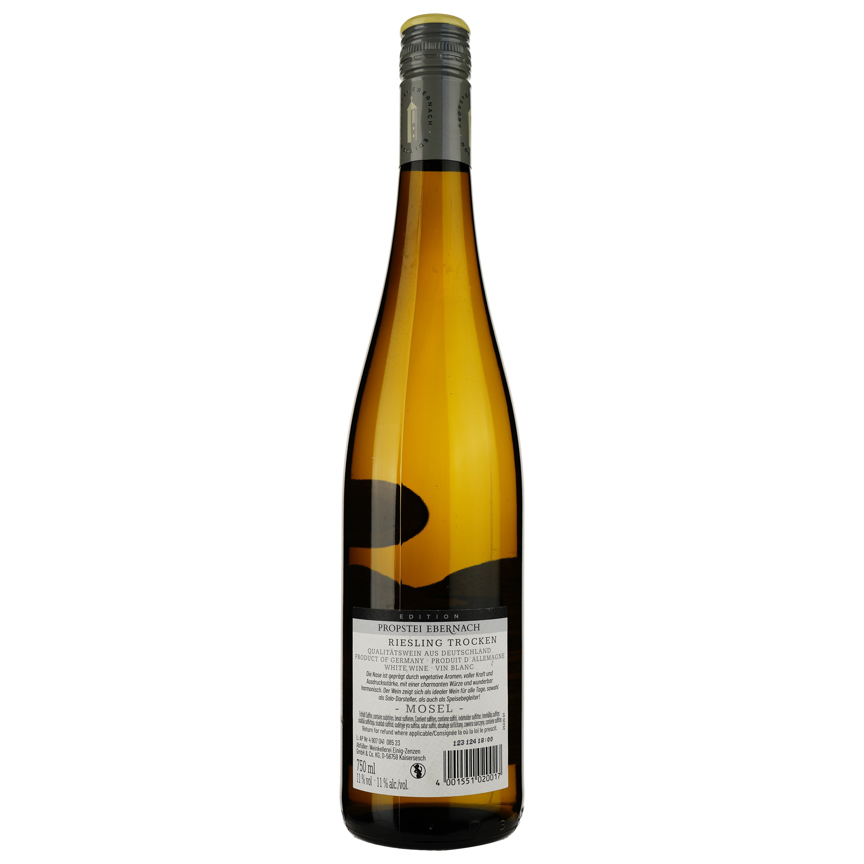 Вино Propstei Ebernach Riesling Trocken белое сухое 0.75 л - фото 2