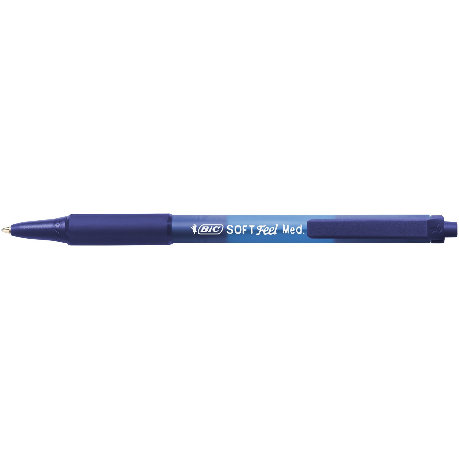 Ручка шариковая BIC Soft Feel Clic Grip, синий, 3 шт. (837396) - фото 4