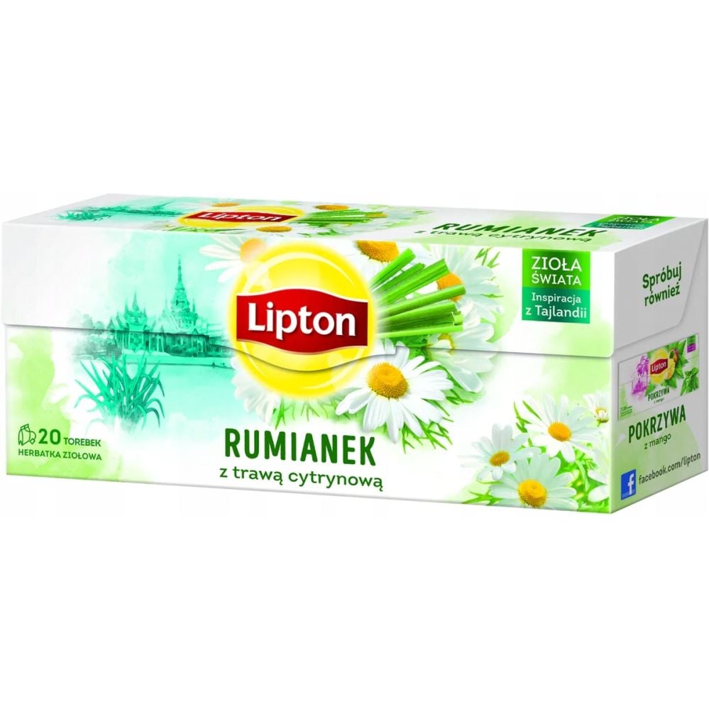 Чай травяной Lipton Ромашка с лемонграссом, 20 г (20 шт. х 1 г) (917449) - фото 2