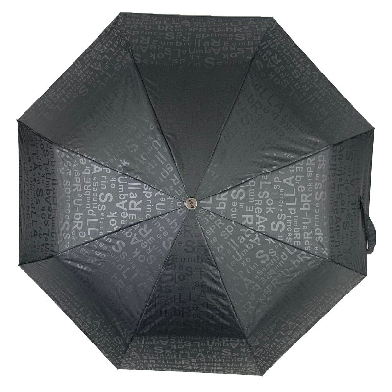 Жіноча складана парасолька напівавтомат Max 97 см чорна - фото 2