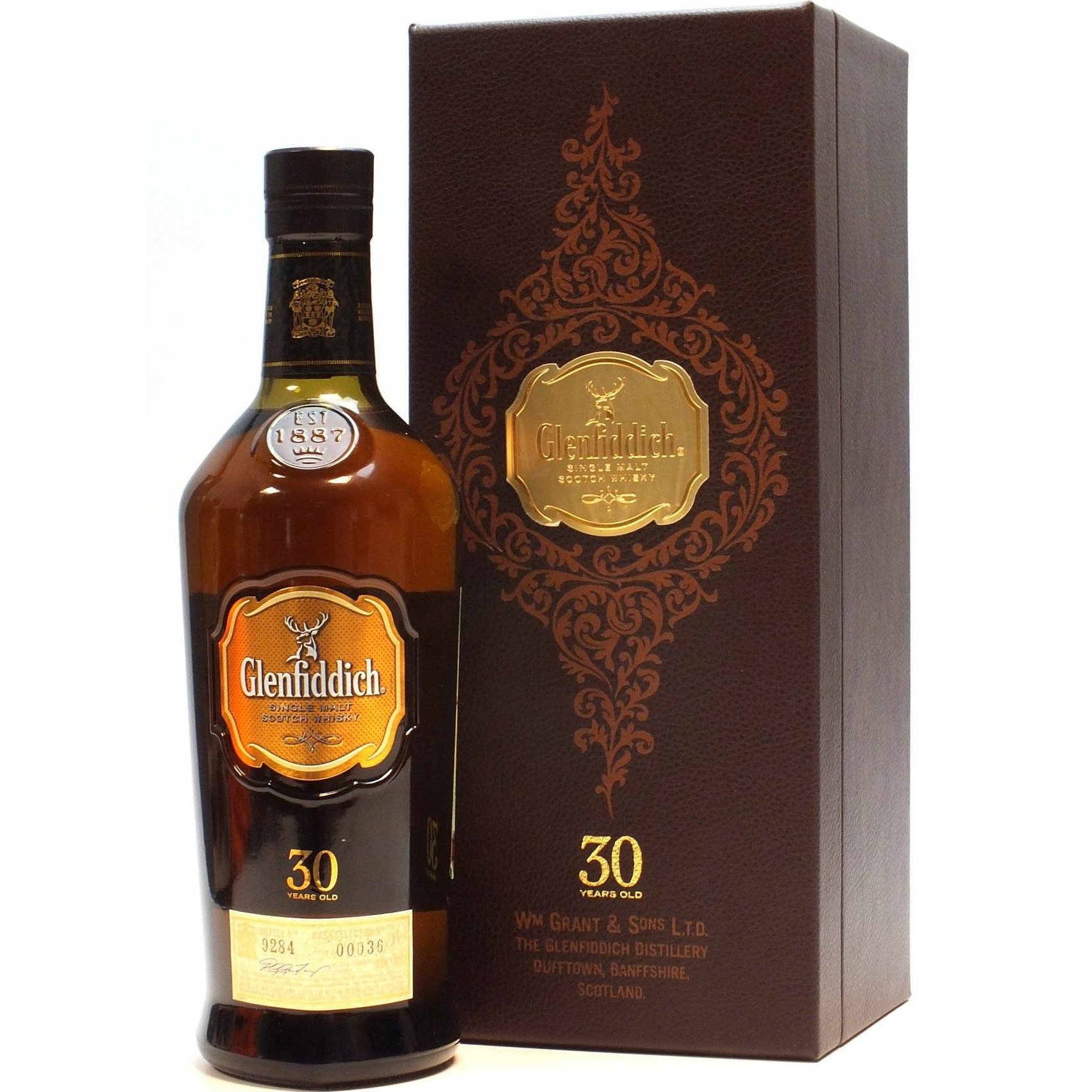 Виски Glenfiddich Single Malt Scotch, 30 лет, 40%, 0,7 л купить в