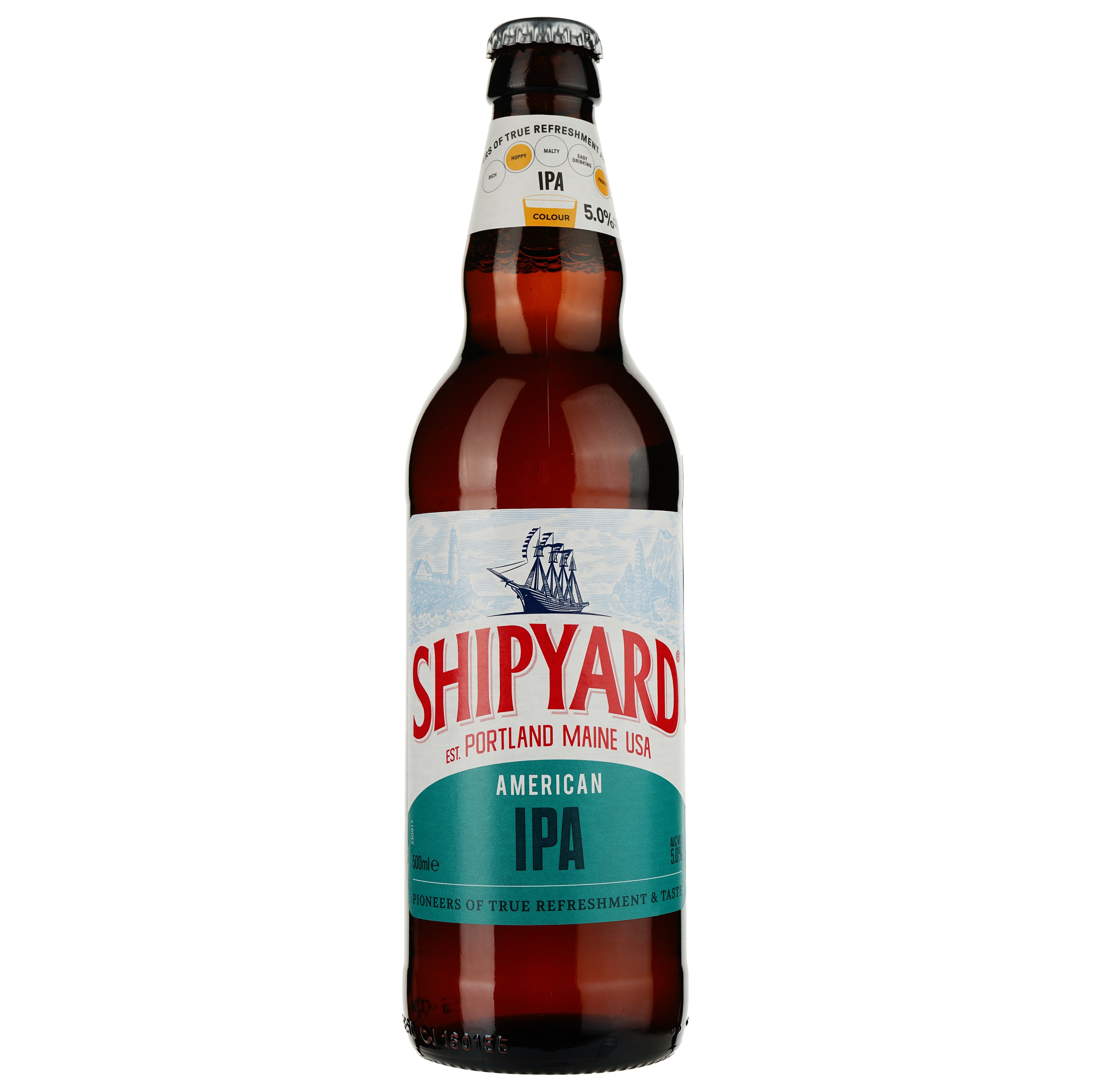 Пиво Shipyard Lake Shipyard American IPA, светлое, 5%, 0.5 л - фото 1