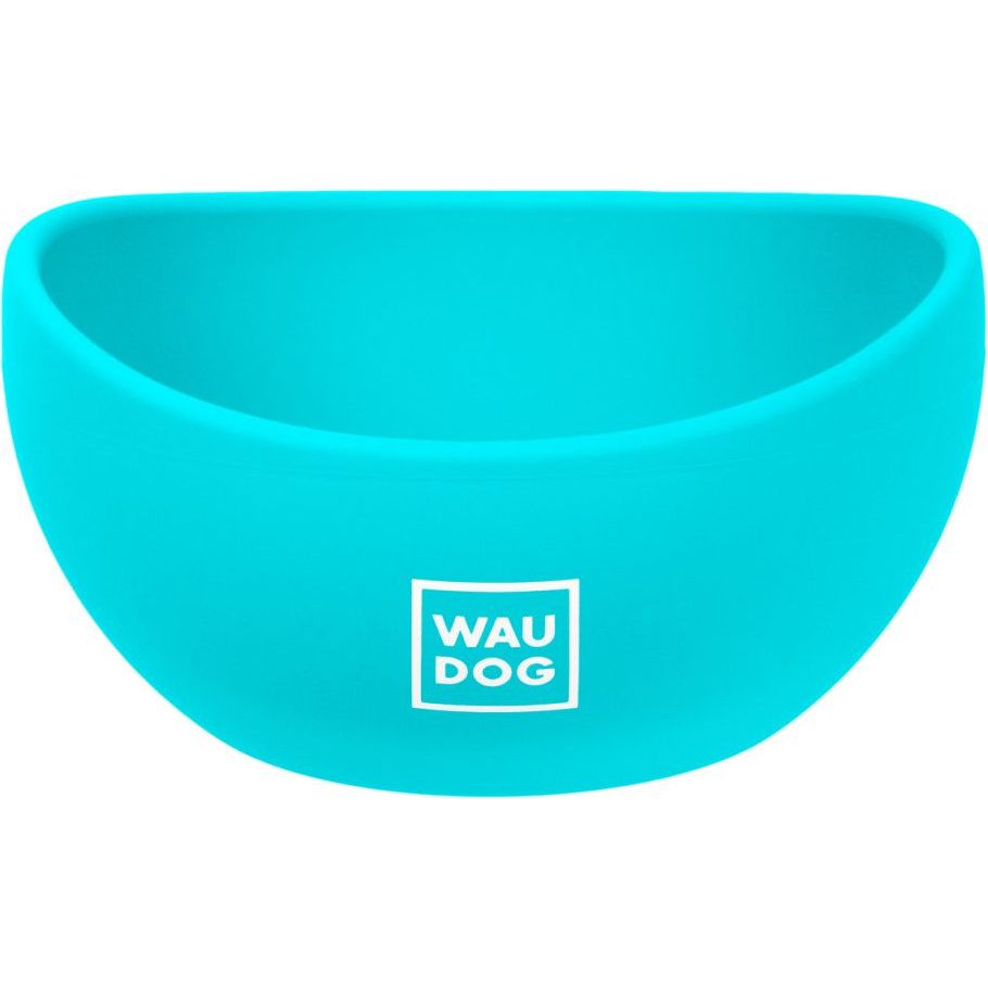 Миска для котів та малих порід собак Waudog Silicone, 250 мл, блакитна - фото 1