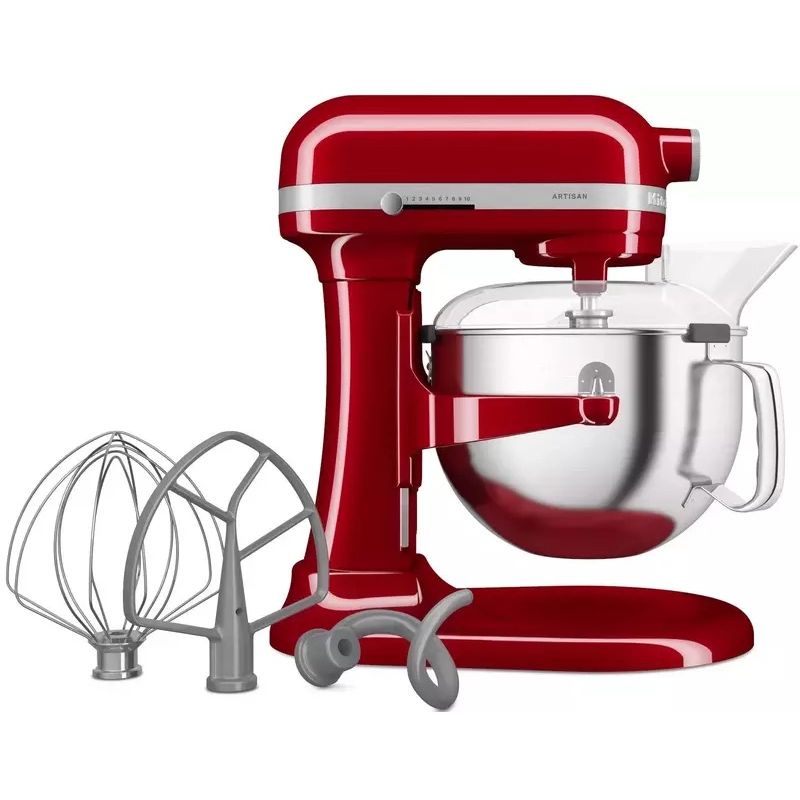 Планетарный миксер KitchenAid Artisan с подъемной чашей 5.6 л красный (5KSM60SPXEER) - фото 6