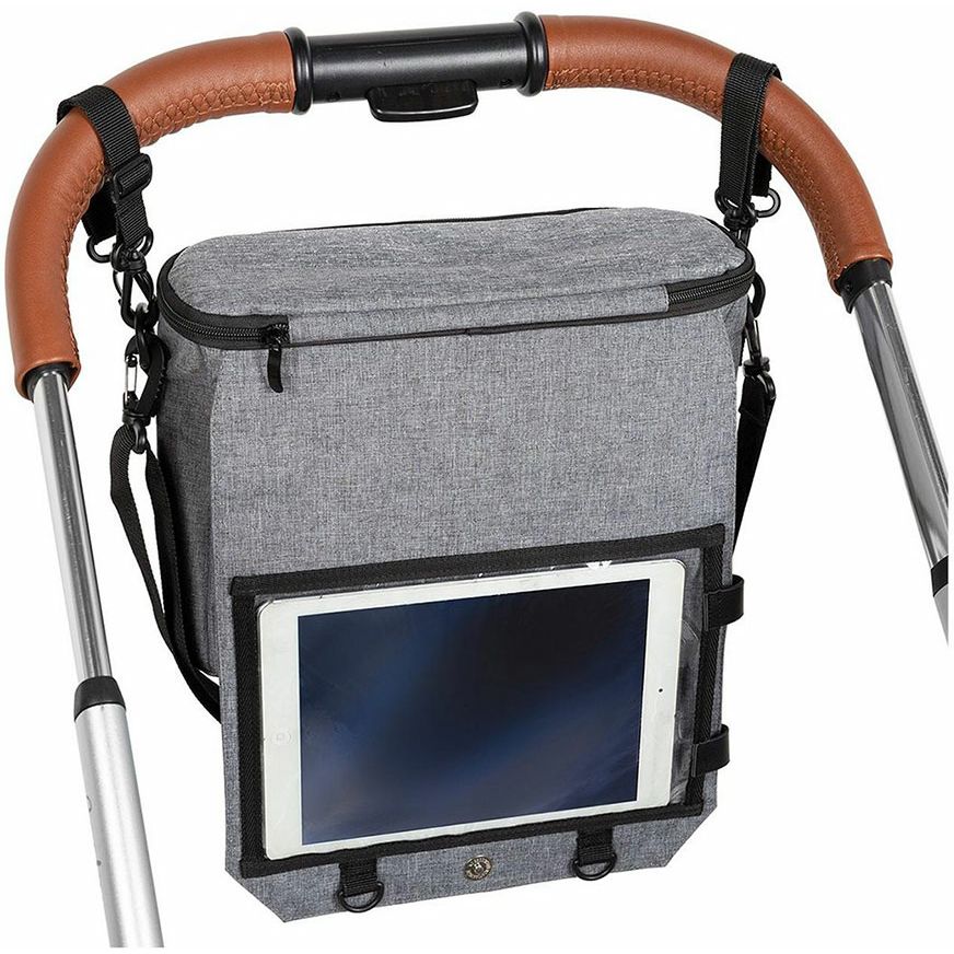 Багатофункціональна сумка-органайзер 3в1 DreamBaby, сіра (G2299) - фото 2