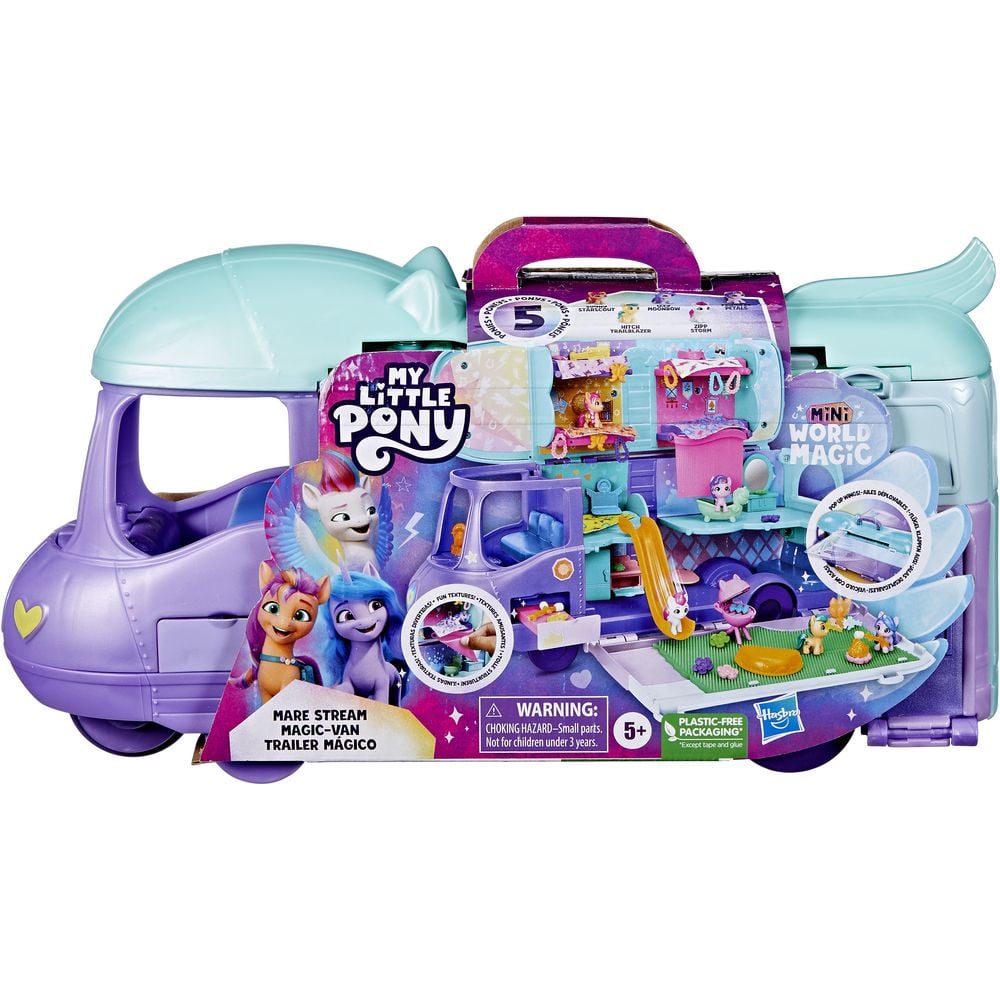 Игровой набор My Little Pony Playset Mini World Magic Mare Stream Buildable Trailer Camper Van (F7650) - фото 5