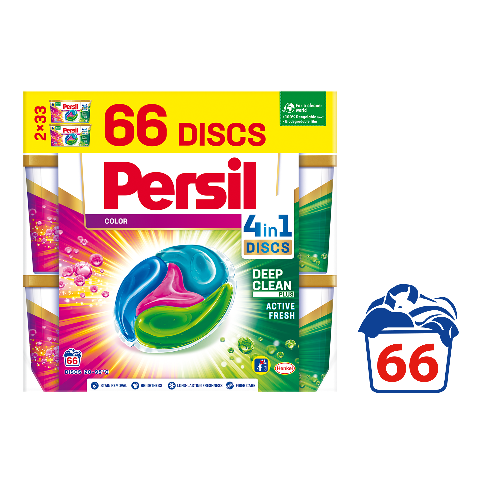 Капсулы для стирки Persil Discs Color, 66 шт. (862153) - фото 2
