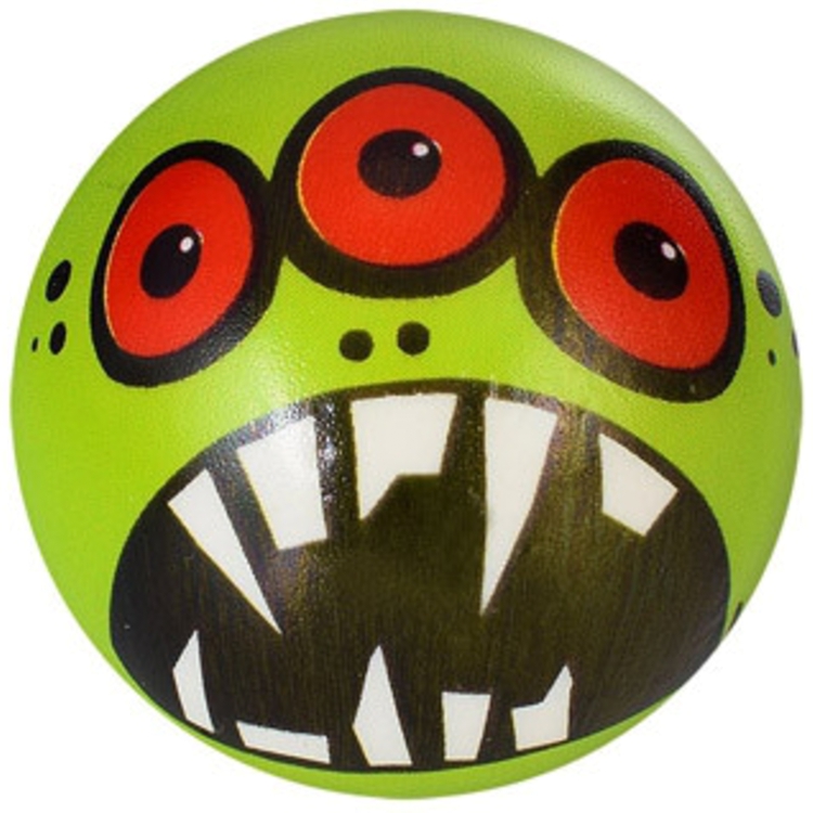 Мяч детский фомовый Bambi Монстрик 6.3 см зеленый (MS 3438-1(Green)) - фото 1
