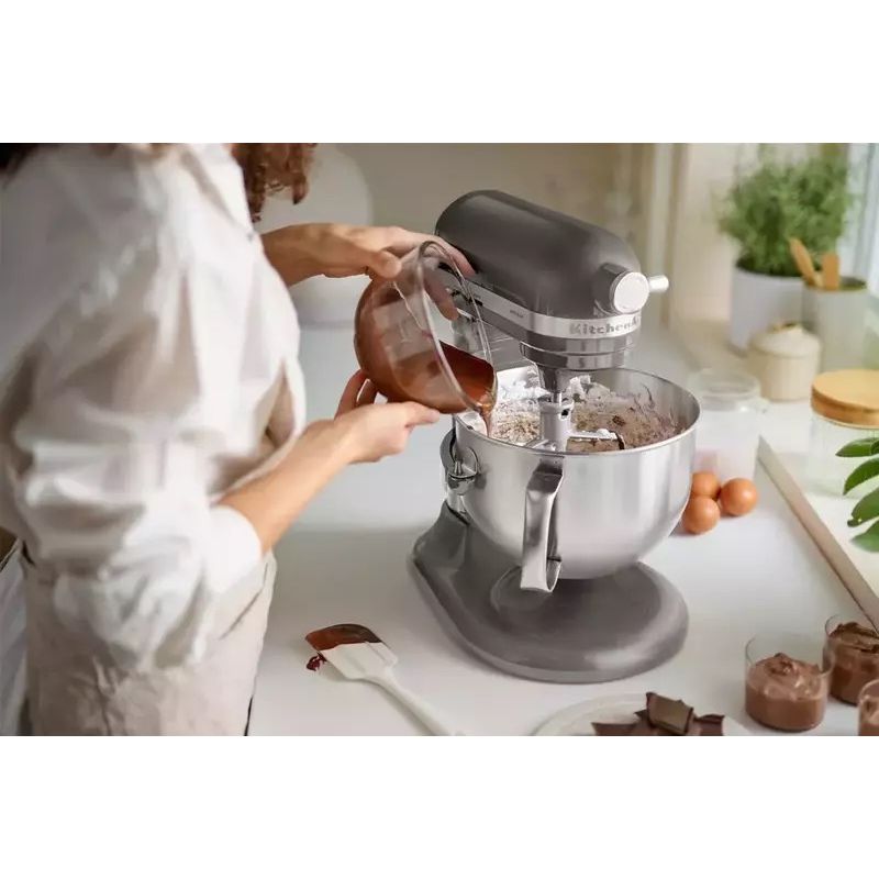 Планетарный миксер KitchenAid Artisan с подъемной чашей 5.6 л серебристый (5KSM60SPXECU) - фото 12