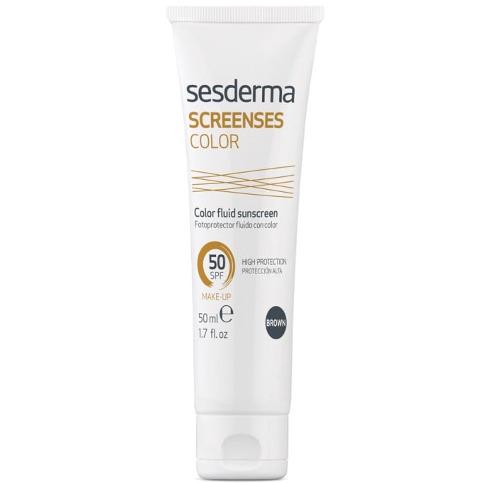 Солнцезащитное тональное средство Sesderma Screenses Color Fluid Sunscreen SPF 50, 50 мл - фото 1