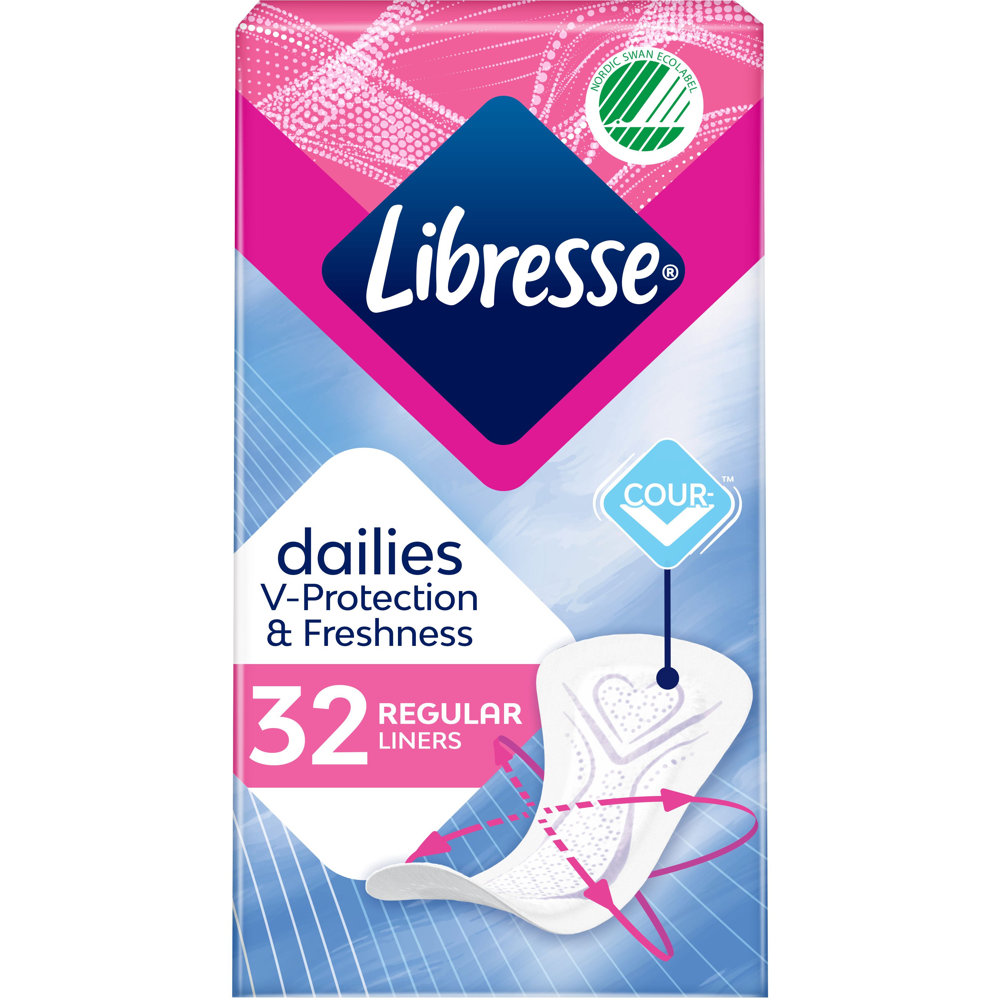Фото - Гигиенические прокладки Libresse Прокладки гігієнічні  Dailies Protect Normal, 32 шт. 