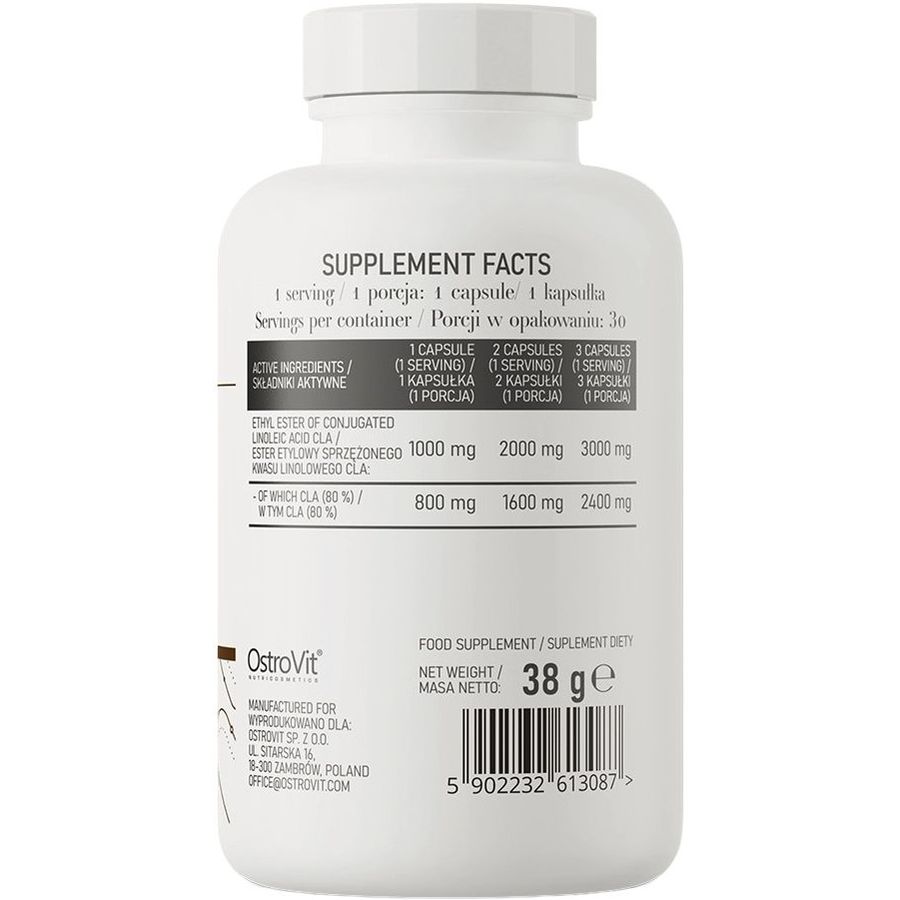 Жироспалювач OstroVit CLA 1000 мг 30 капсул - фото 3