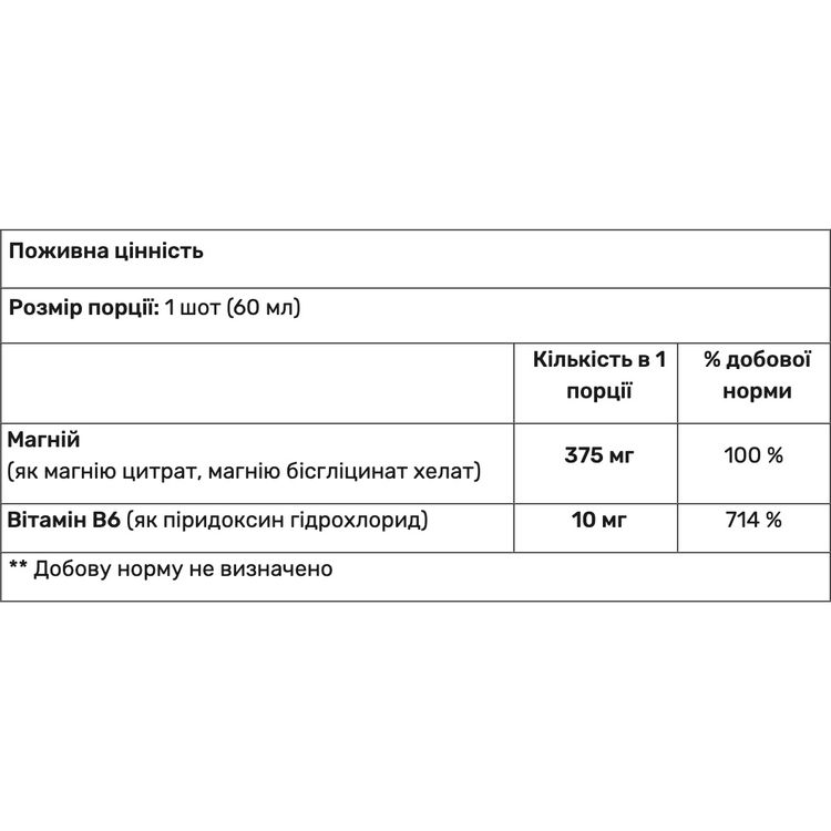 Магній + Вітамін В6 Amix MagneShot Forte манго 375 мг 60 мл - фото 3