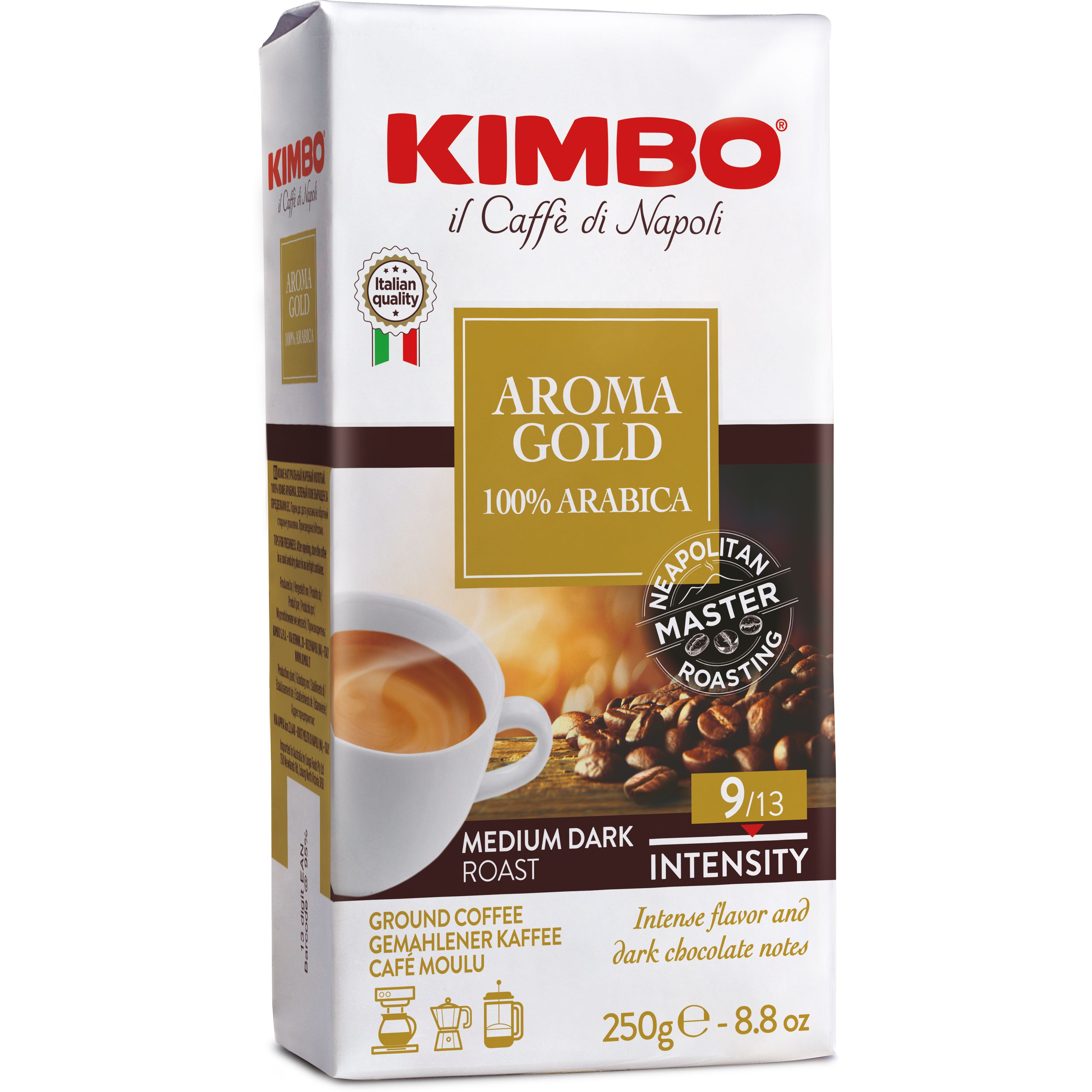 Кофе молотый Kimbo Aroma Gold, 250 г (732158) - фото 1