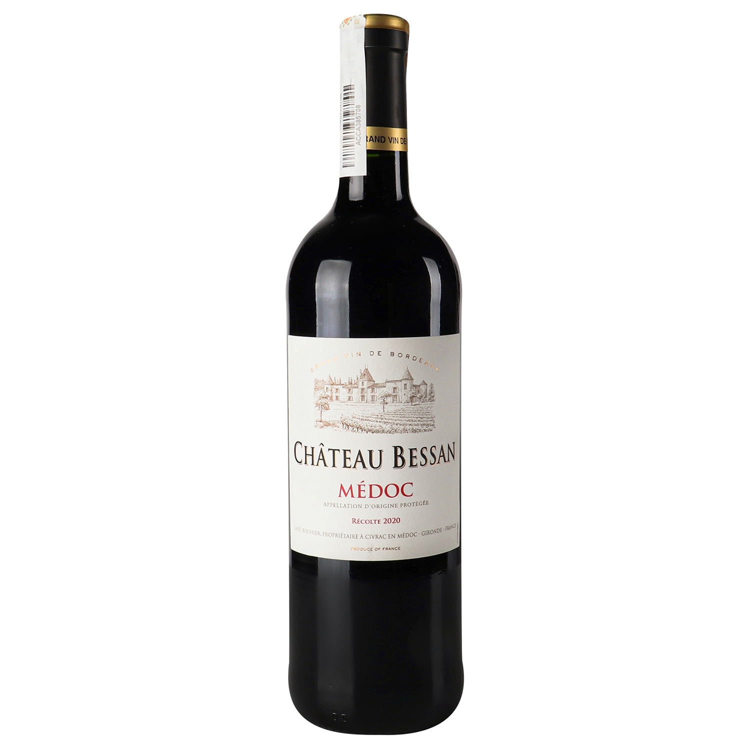 Вино Chateau Bessan Medoc, красное, сухое, 0,75 л, 12% (380863) - фото 1
