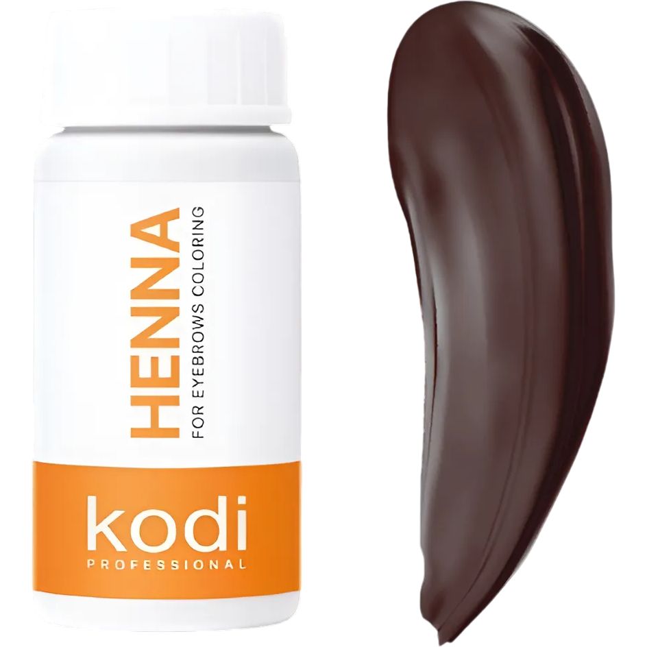 Хна для фарбування брів Kodi professional Dark Chocolate Темний шоколад 10 г - фото 1