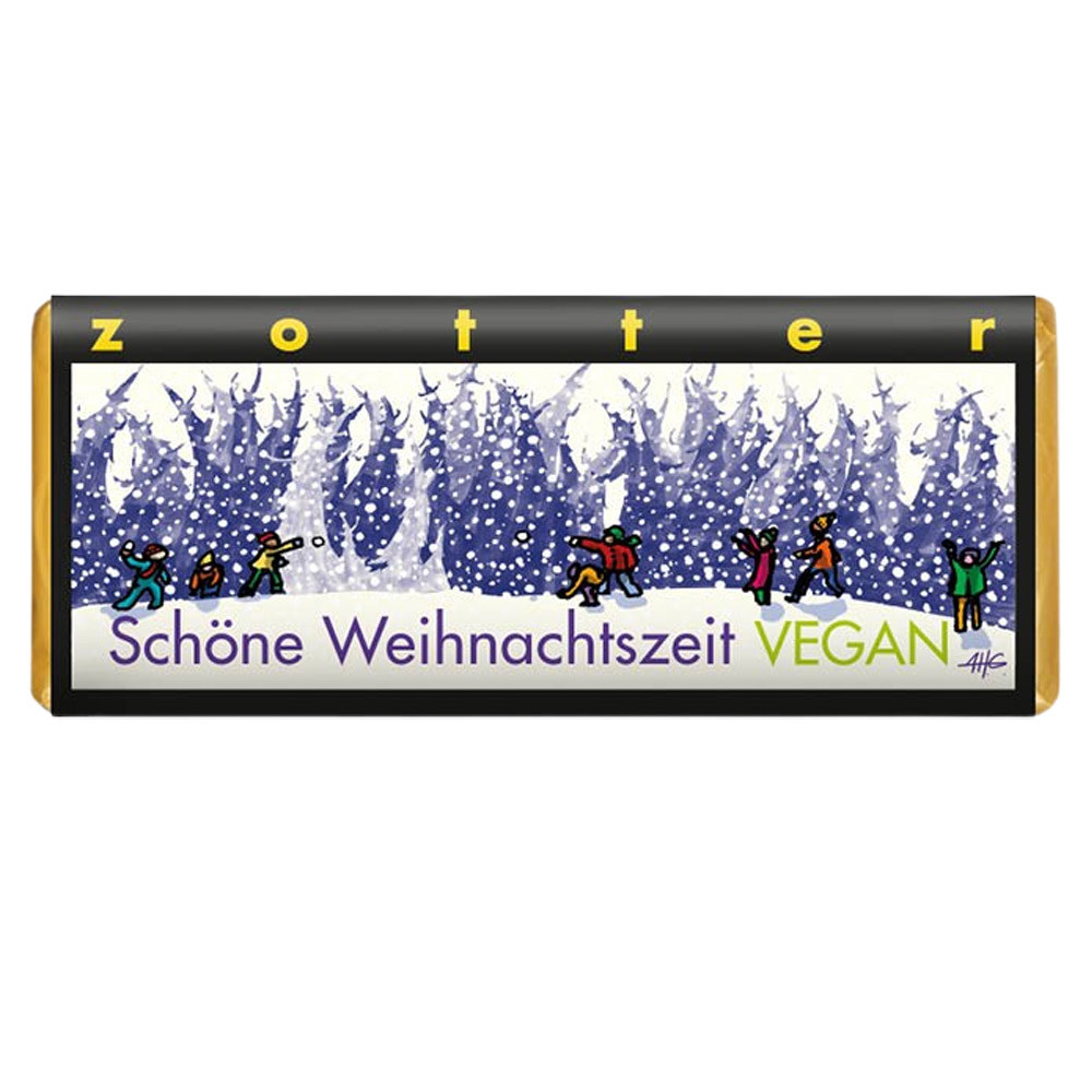 Шоколад черный Zotter A Wonderful Christmas Time органический 70 г - фото 1