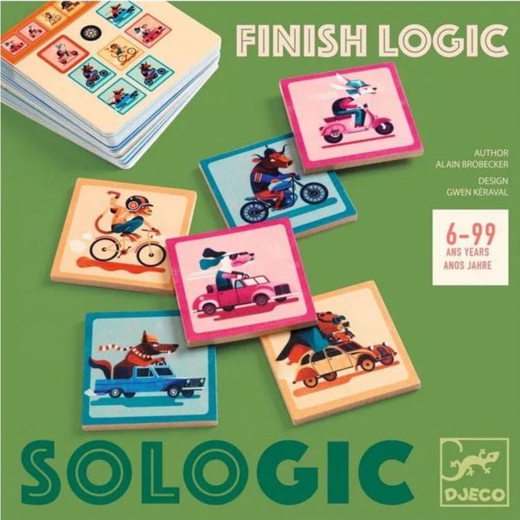 Игра настольная Djeco Finish Logic Sologic Логический финиш (DJ08540) - фото 1
